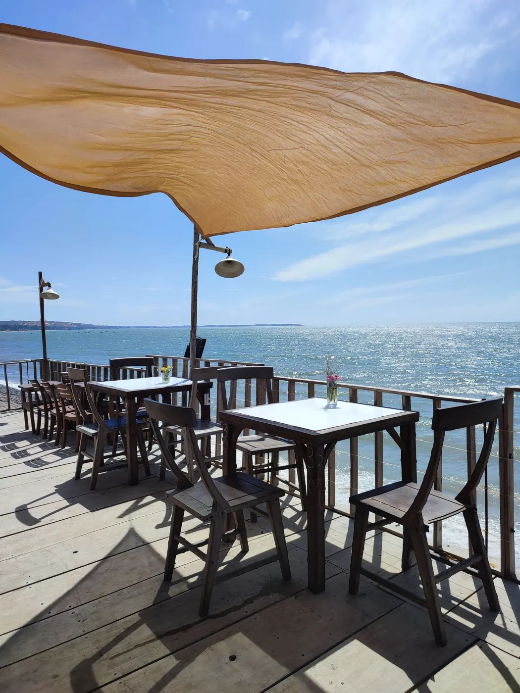 The sunny terrace