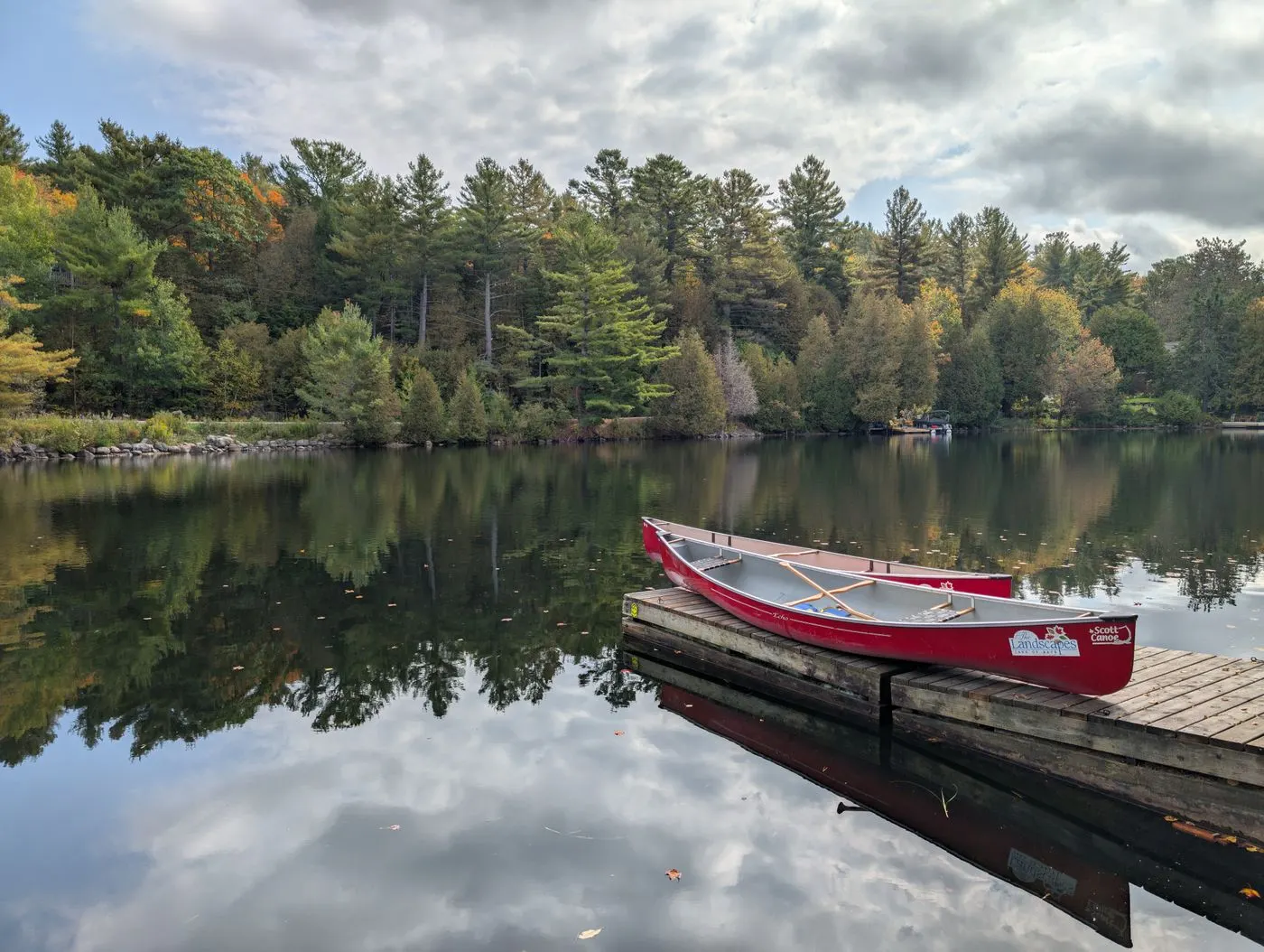 Canoe and paddles