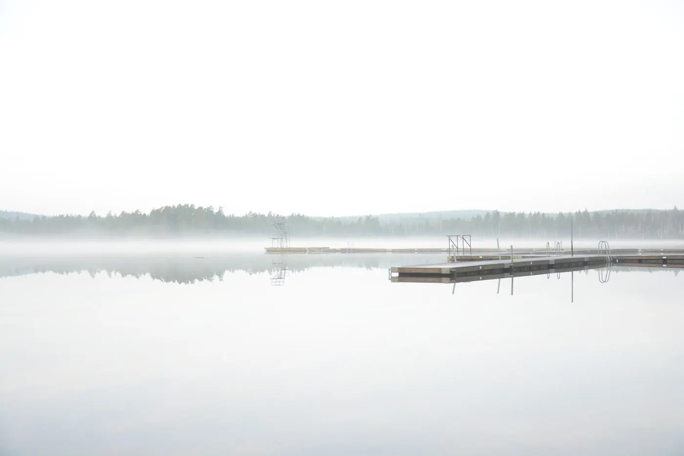 The lake in the morning